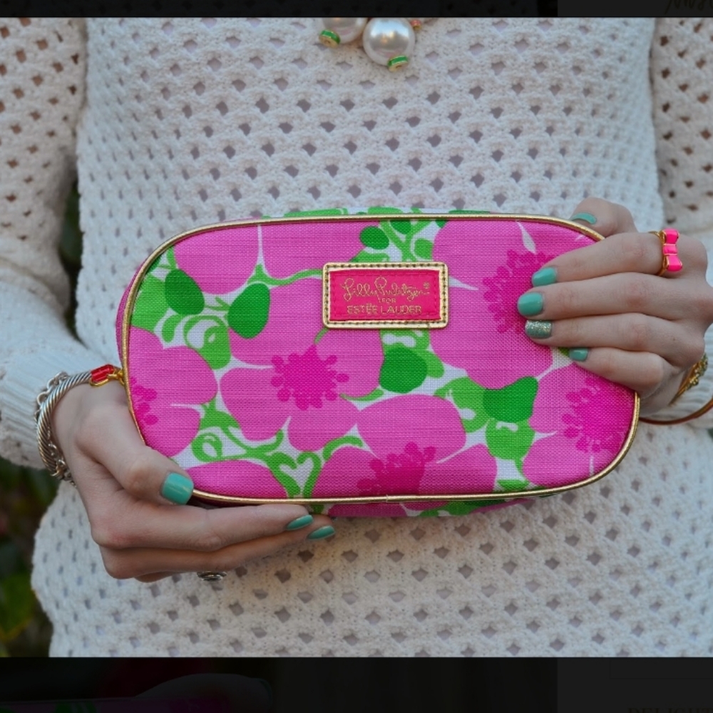 Lilly pulitzer for Estee Lauder cosmetic bag